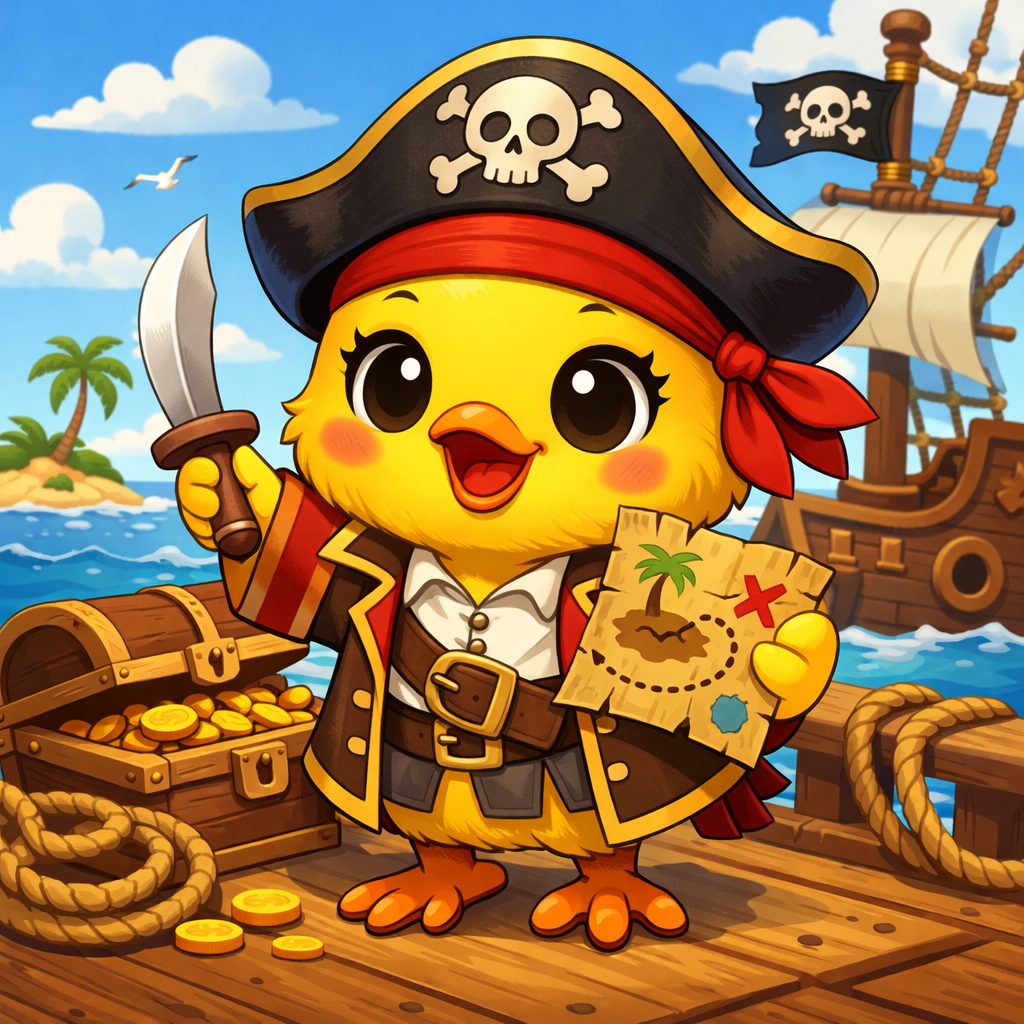 Cartoon Captain Chick
